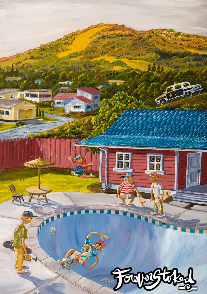 Hoodlum Pool Party - 11x14 – Forever Stoked